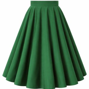 Maisie Green Full Circle Midi Skirt