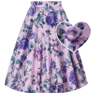 Maisie Lilac Rose Full Circle Midi Skirt