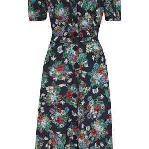 Charlene Shirtwaister Dress in Secret Garden Print
