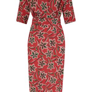 Evelyn Wiggle Dress in Carnival Print